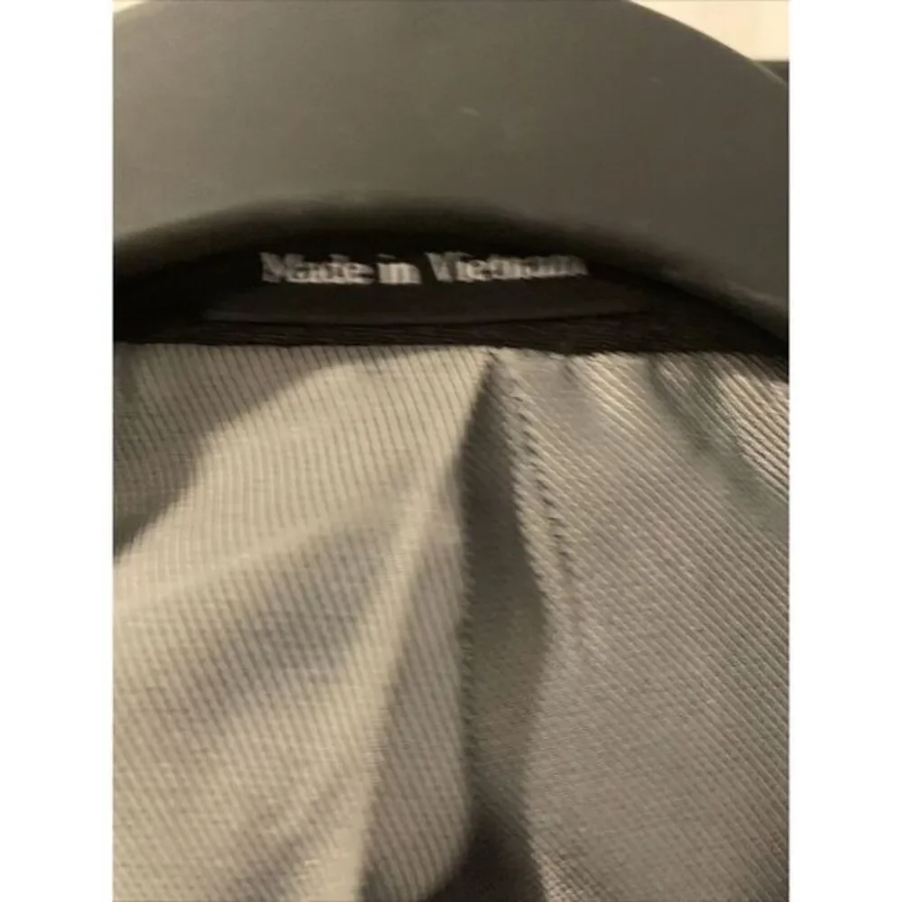 Men's size 46 Long Pronto Uomo Blazer‎ Black Wool Blend 2 Button Sport Coat